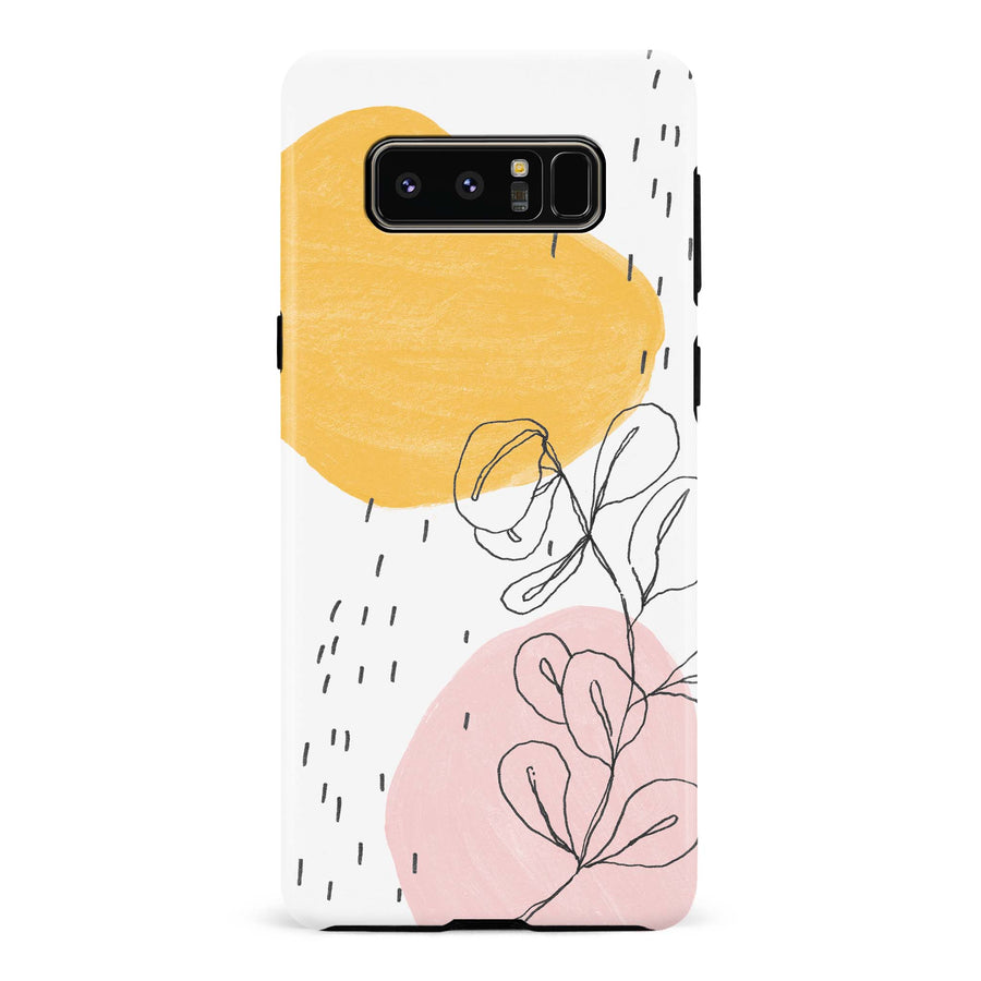 Samsung Galaxy Note 8 Leaves & Stones Phone Case
