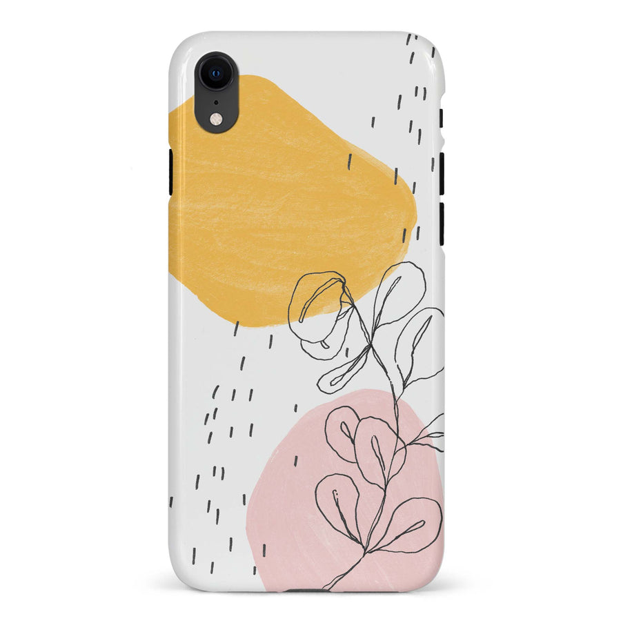 iPhone XR Leaves & Stones Phone Case