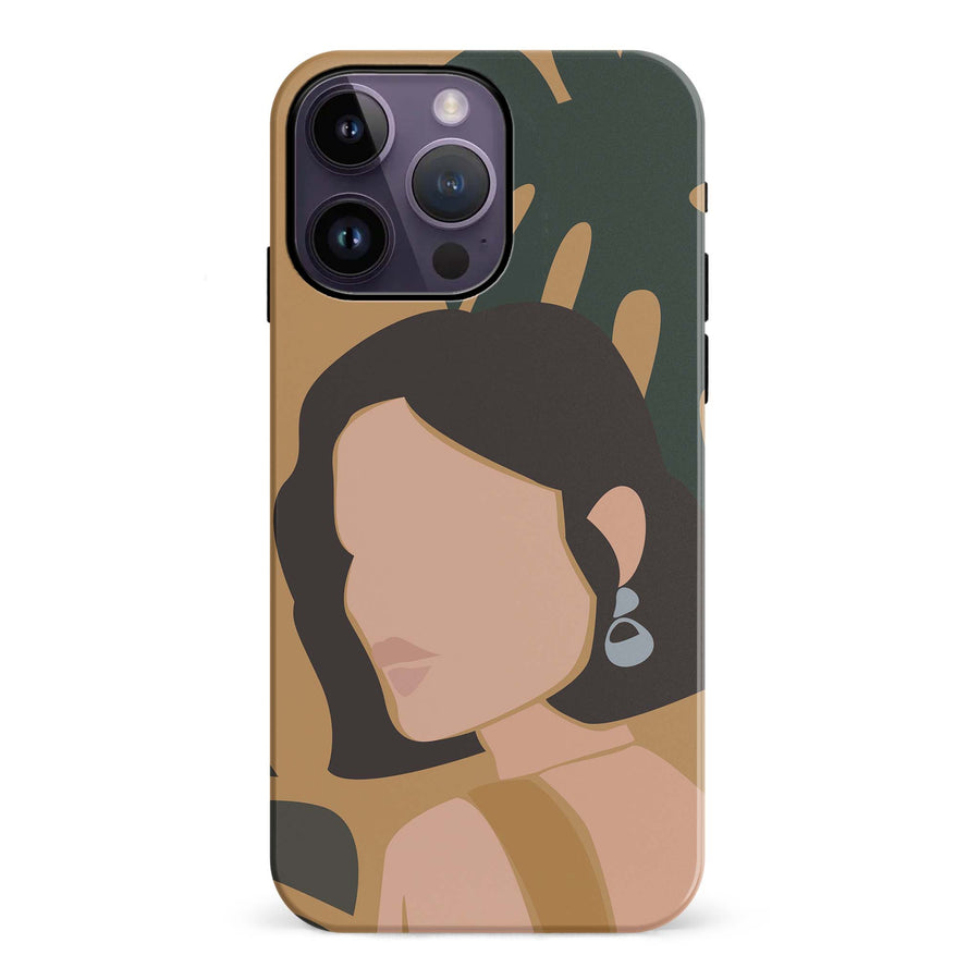 iPhone 14 Pro Max Minimalist Woman Phone Case