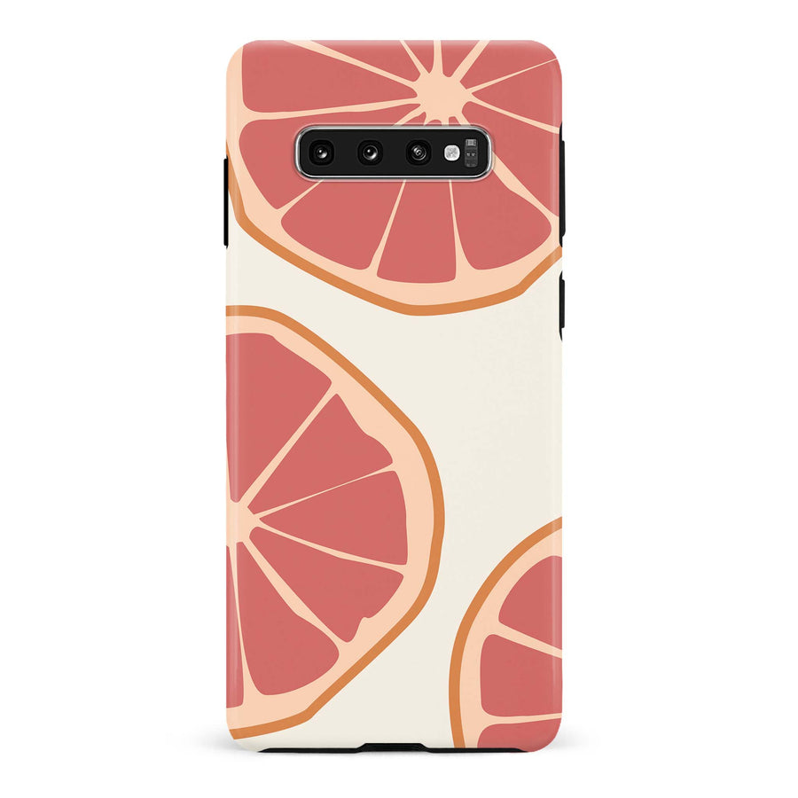 Samsung Galaxy S10 Plus Grapefruit Phone Case