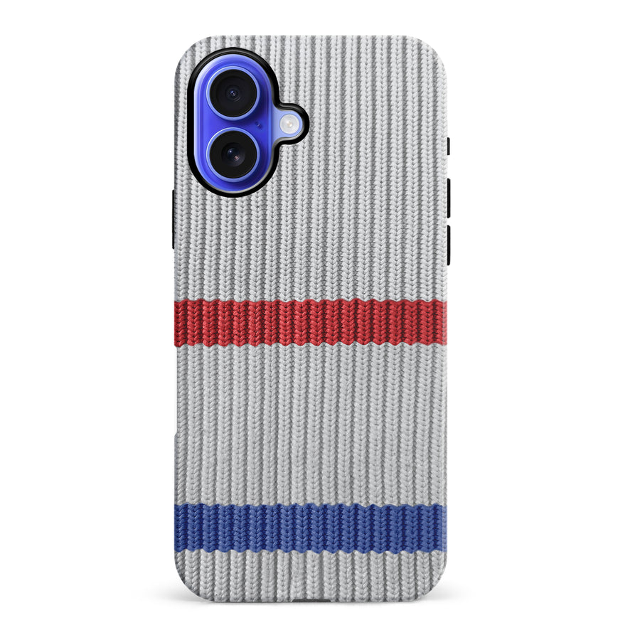 iPhone 16 Plus Hockey Sock Phone Case - Montreal Canadiens Away