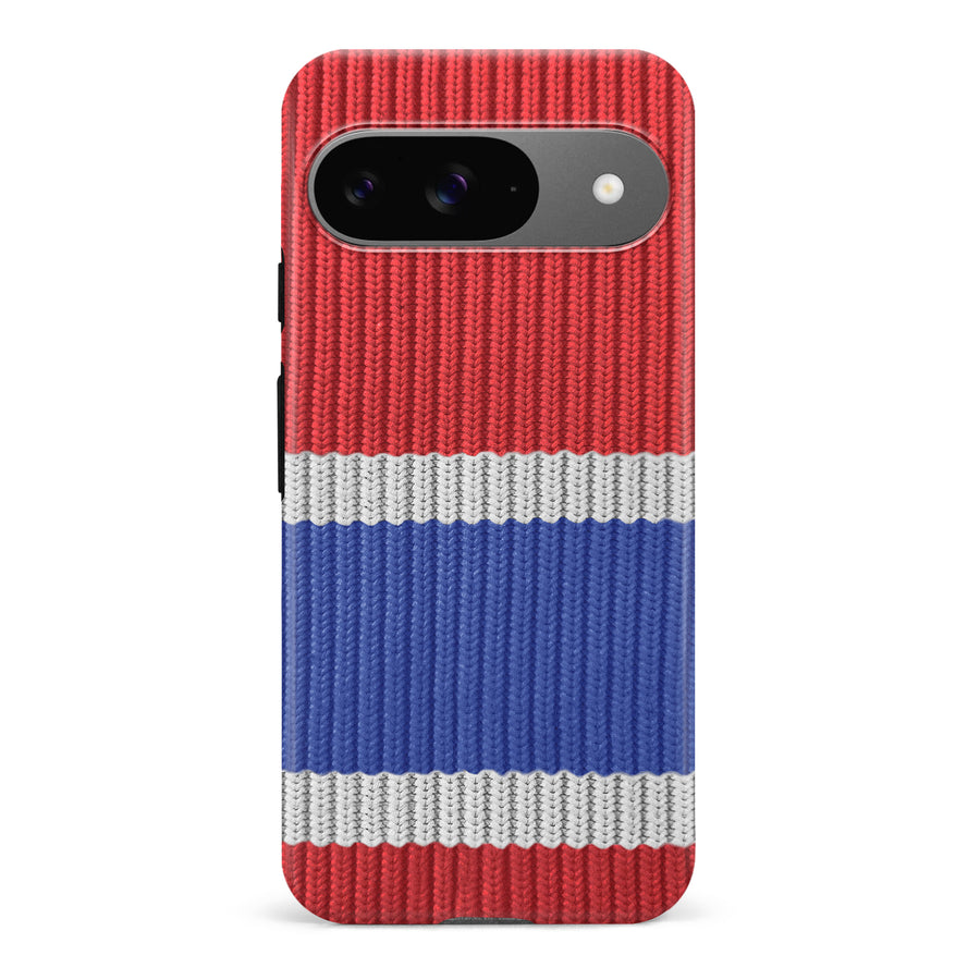 Google Pixel 9 Hockey Sock Phone Case - Montreal Canadiens Home