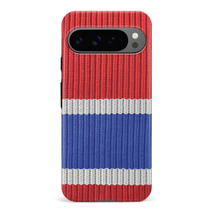 Google Pixel 9 Pro Hockey Sock Phone Case - Montreal Canadiens Home