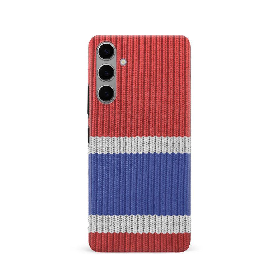Samsung Galaxy S24 Hockey Sock Phone Case - Montreal Canadiens Home