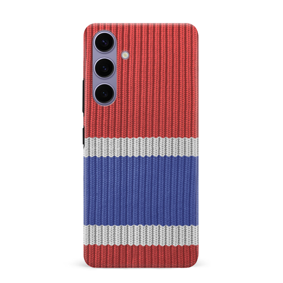 Samsung Galaxy S24 Plus Hockey Sock Phone Case - Montreal Canadiens Home