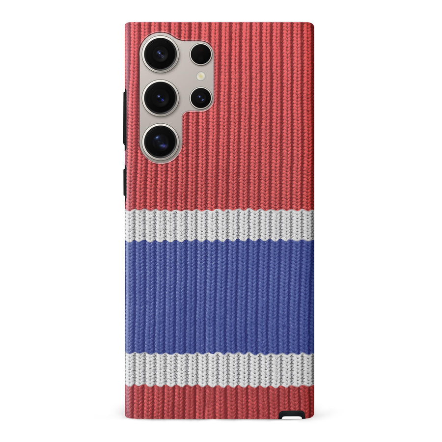 Samsung Galaxy S24 Ultra Hockey Sock Phone Case - Montreal Canadiens Home