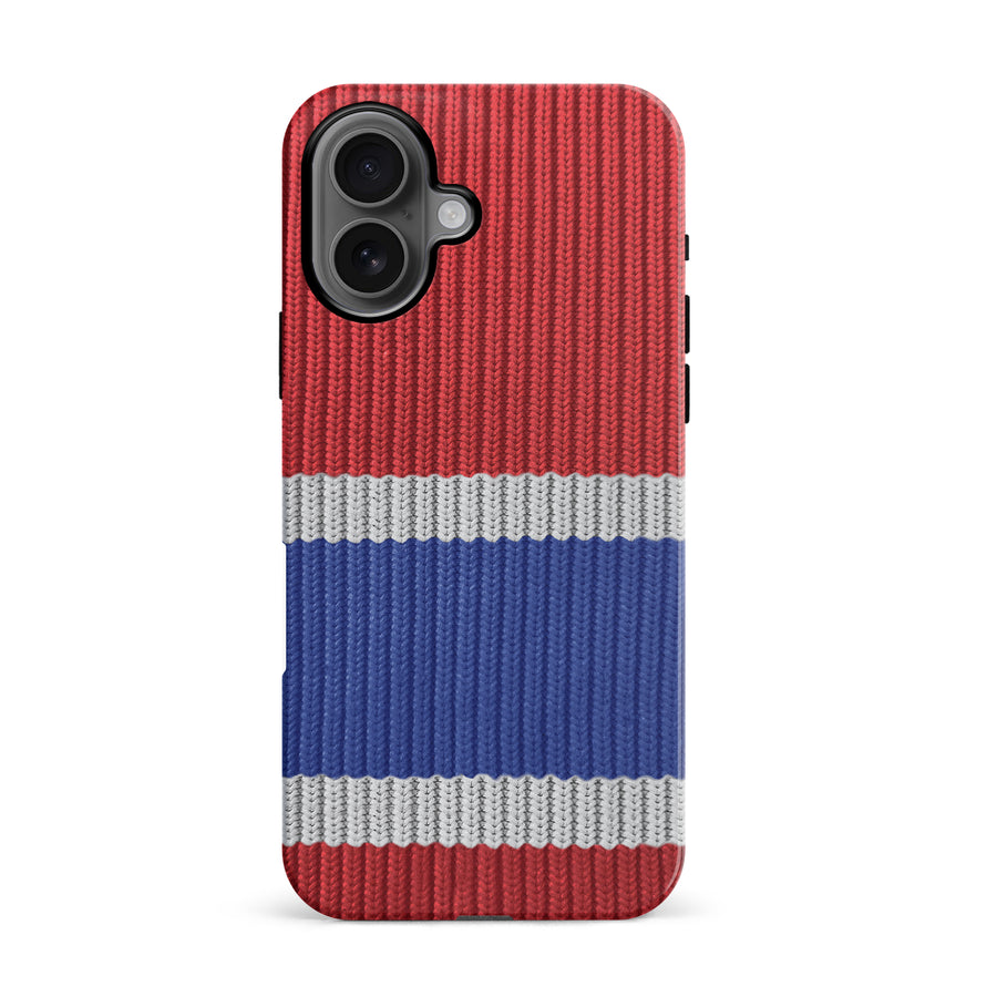 iPhone 16 Hockey Sock Phone Case - Montreal Canadiens Home