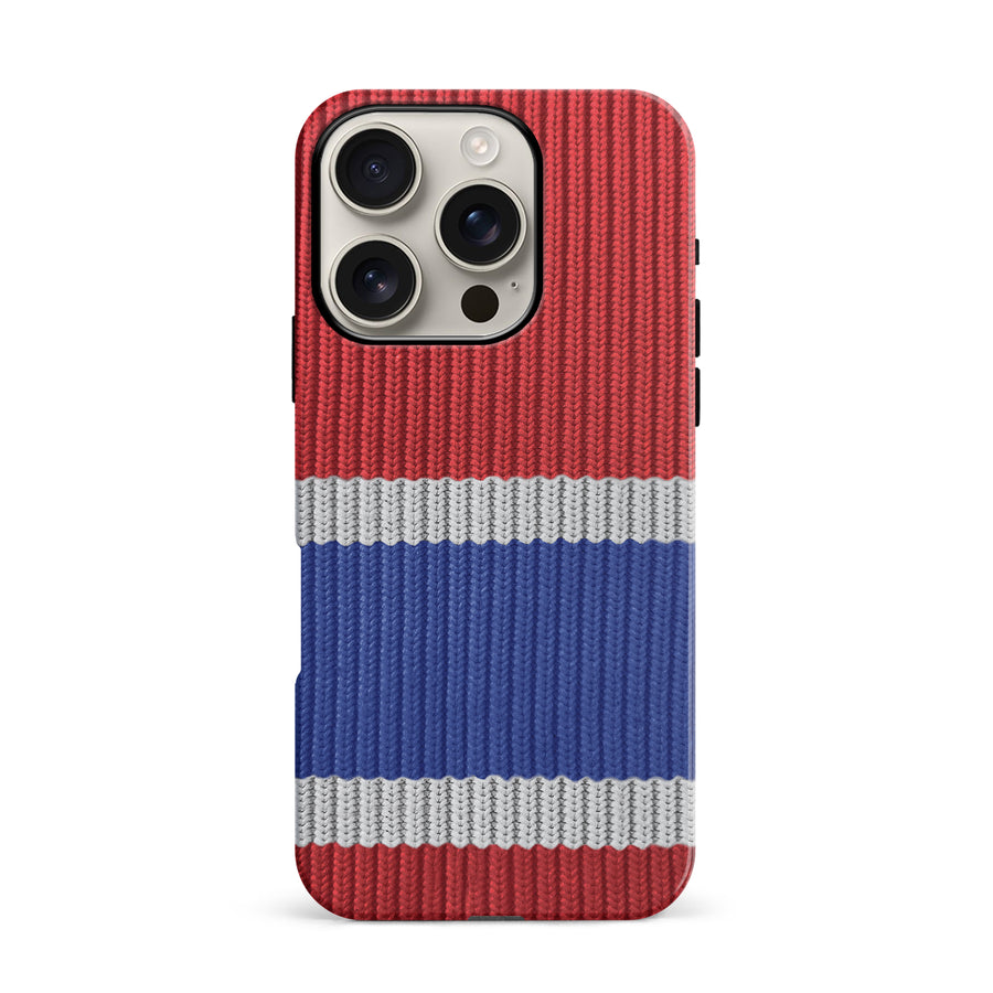 iPhone 16 Pro Hockey Sock Phone Case - Montreal Canadiens Home