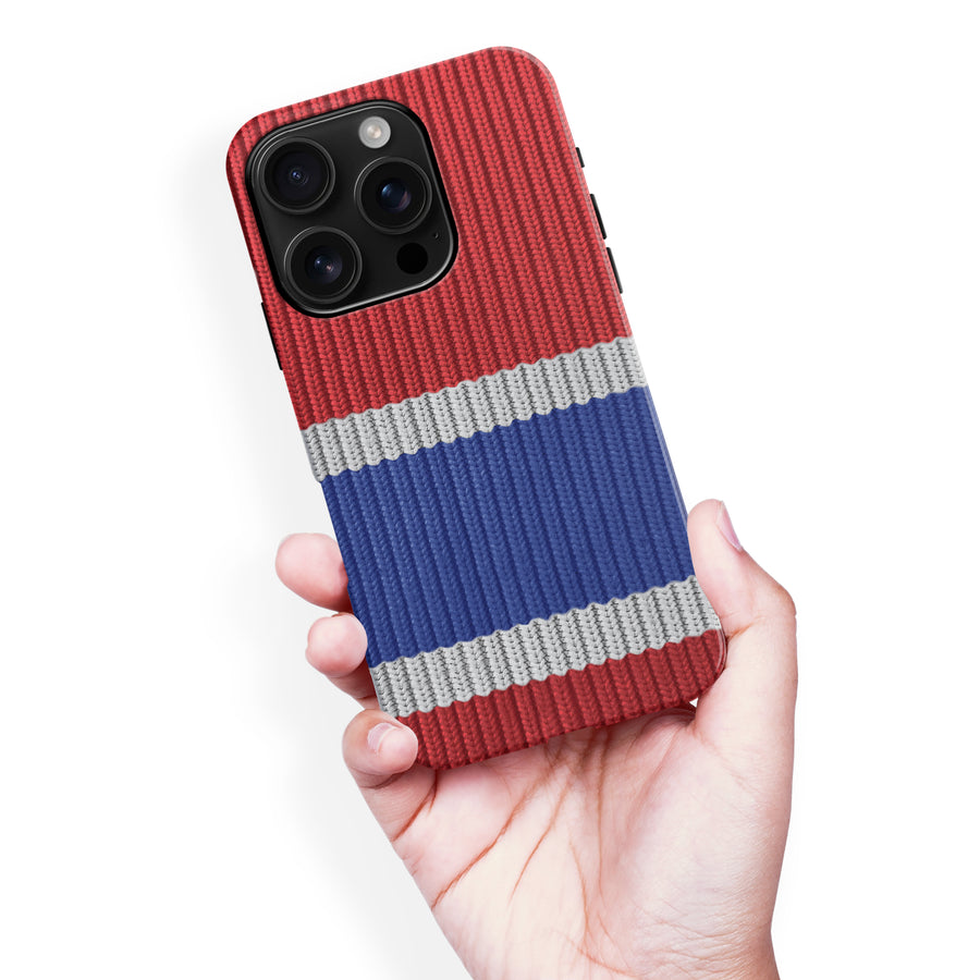 iPhone 16 Pro Max Hockey Sock Phone Case - Montreal Canadiens Home