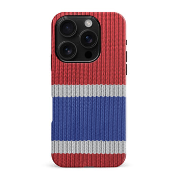 iPhone 16 Pro Max Hockey Sock Phone Case - Montreal Canadiens Home