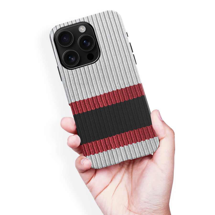 iPhone 16 Pro Max Hockey Sock Phone Case - Ottawa Senators Away