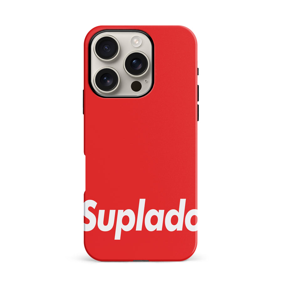 iPhone 16 Pro Filipino Suplado Phone Case - Red