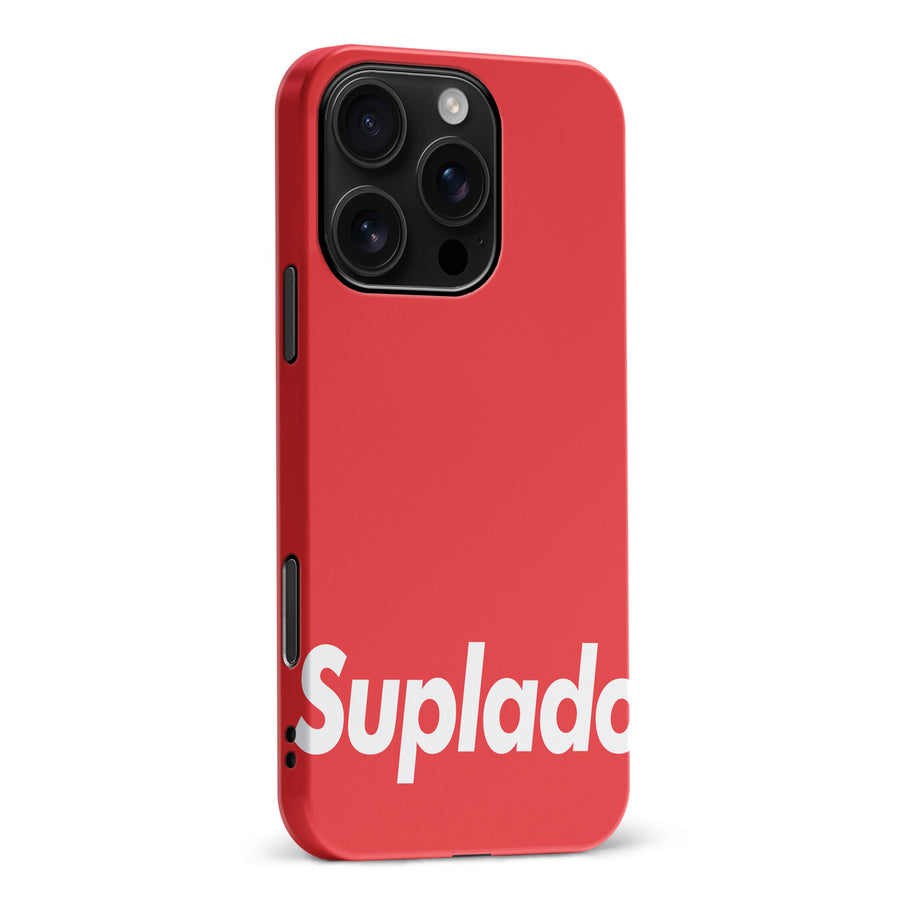 iPhone 16 Pro Max Filipino Suplado Phone Case - Red