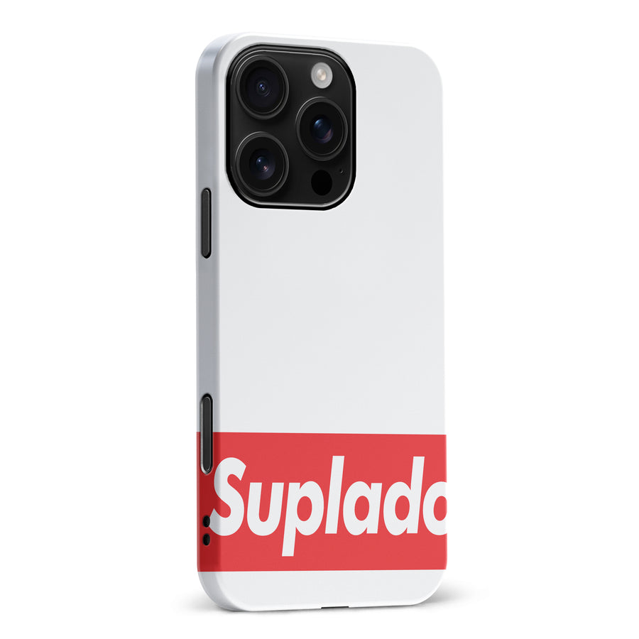 iPhone 16 Pro Max Filipino Suplado Phone Case - White