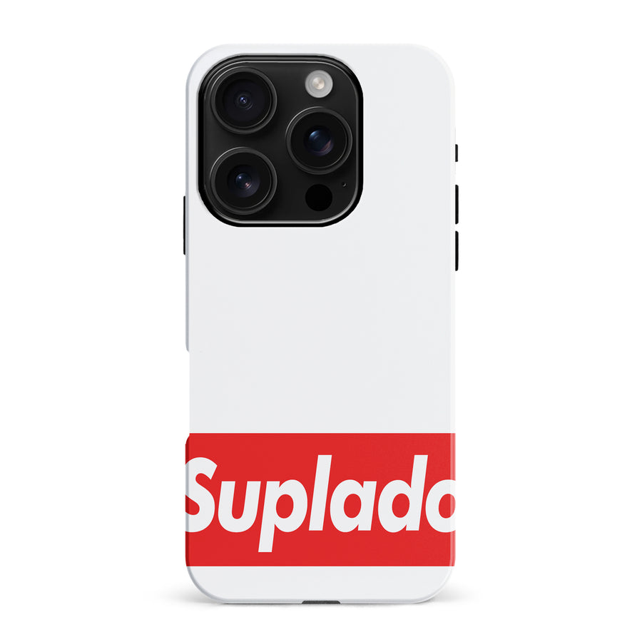 iPhone 16 Pro Max Filipino Suplado Phone Case - White