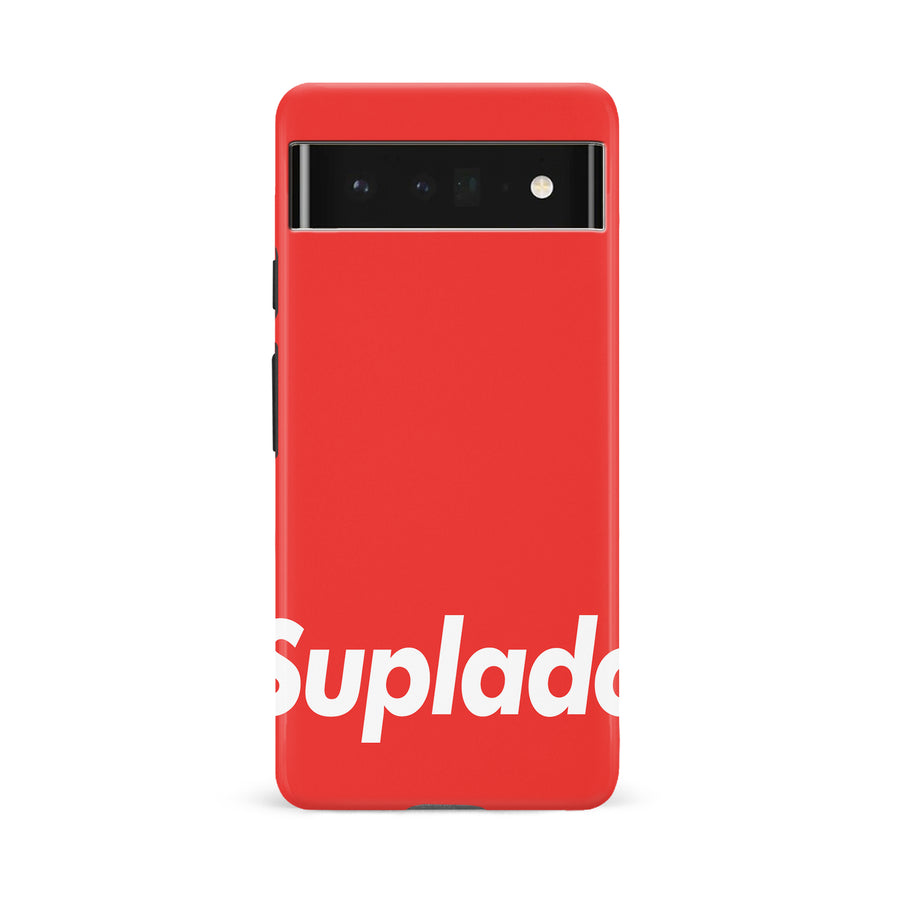 Google Pixel 6A Filipino Suplado Phone Case - Red