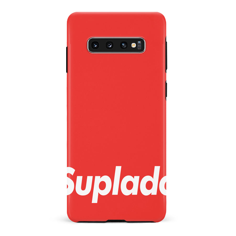 Samsung Galaxy S10 Filipino Suplado Phone Case - Red