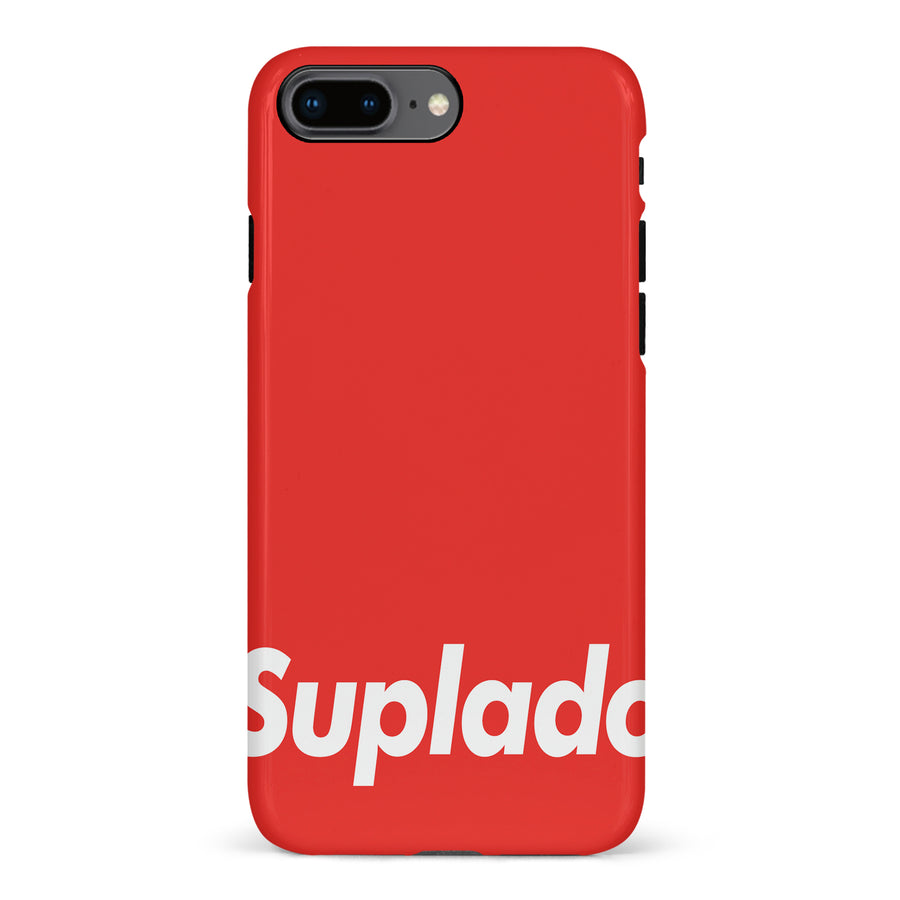 iPhone 8 Plus Filipino Suplado Phone Case - Red