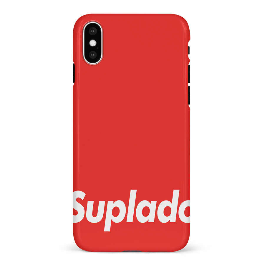 iPhone X/XS Filipino Suplado Phone Case - Red