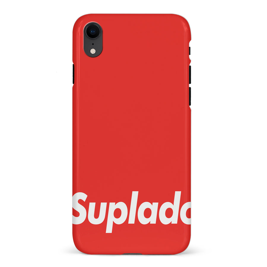 iPhone XR Filipino Suplado Phone Case - Red