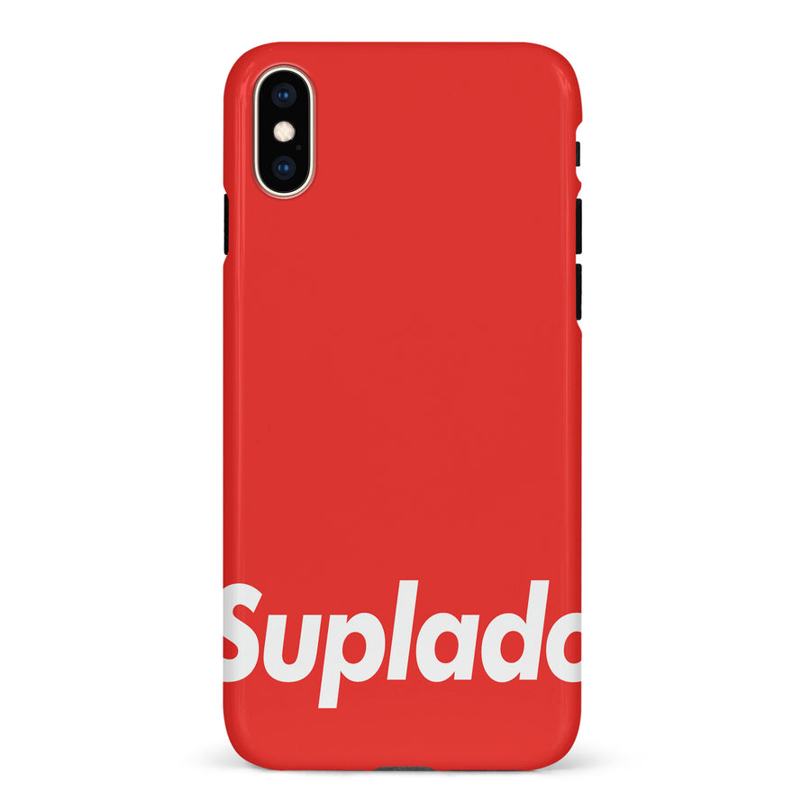 iPhone XS Max Filipino Suplado Phone Case - Red