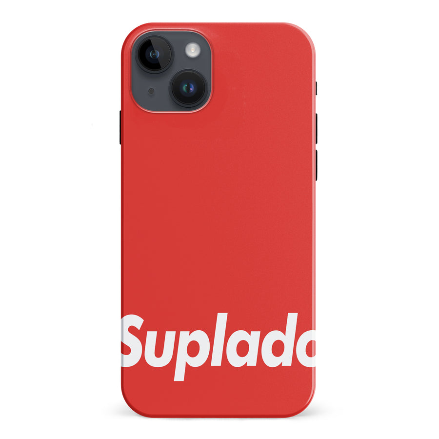 iPhone 15 Plus Filipino Suplado Phone Case - Red
