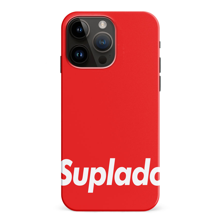 iPhone 15 Pro Max Filipino Suplado Phone Case - Red