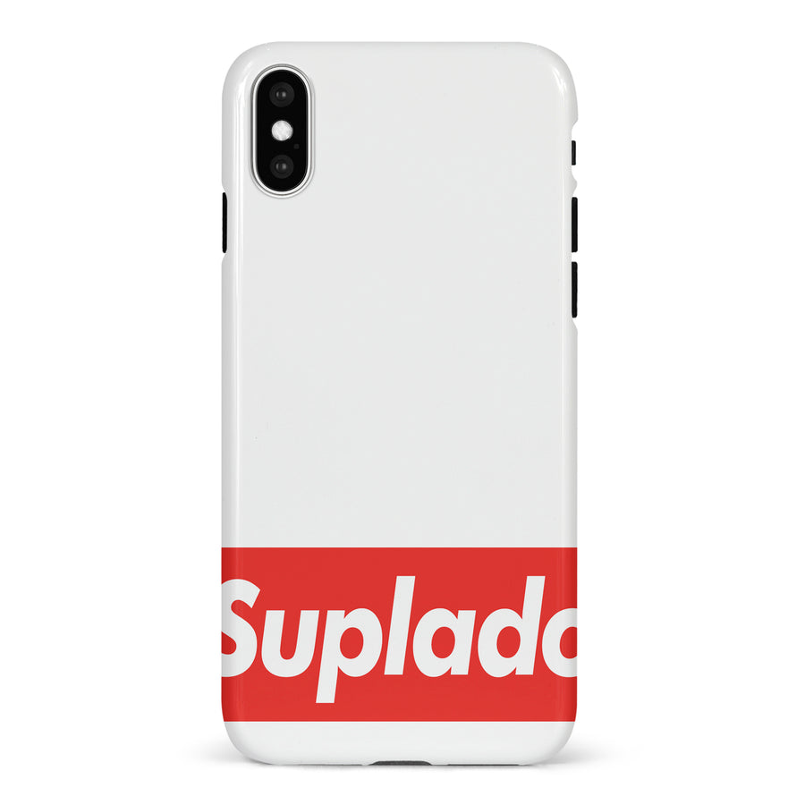 iPhone X/XS Filipino Suplado Phone Case - White