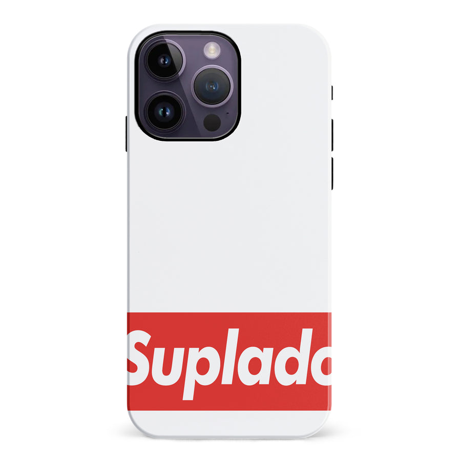 iPhone 14 Pro Max Filipino Suplado Phone Case - White