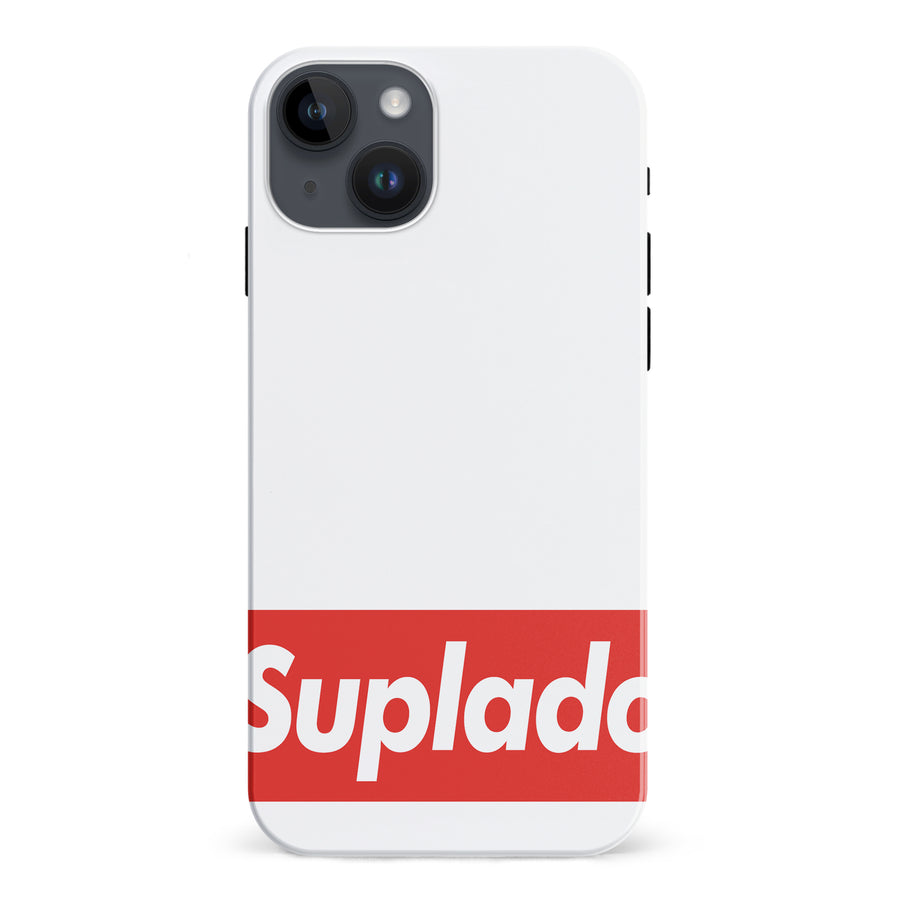 iPhone 15 Plus Filipino Suplado Phone Case - White