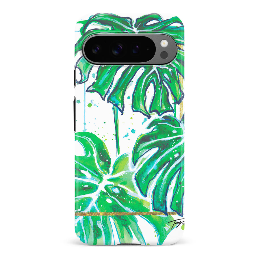 Google Pixel 9 Pro Taytayski Monstera Plant Phone Case