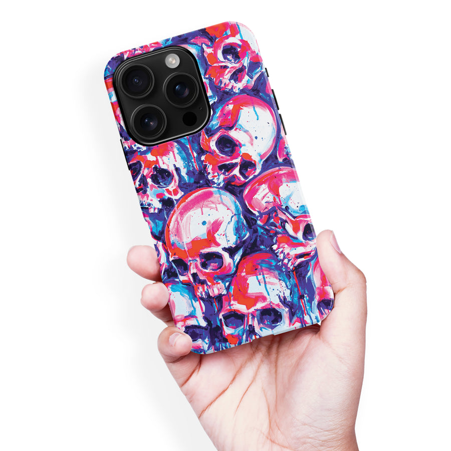 iPhone 16 Pro Max Taytayski Neon Skulls Phone Case