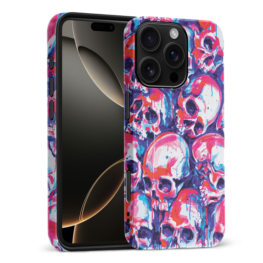 iPhone 16 Pro Max Taytayski Neon Skulls Phone Case