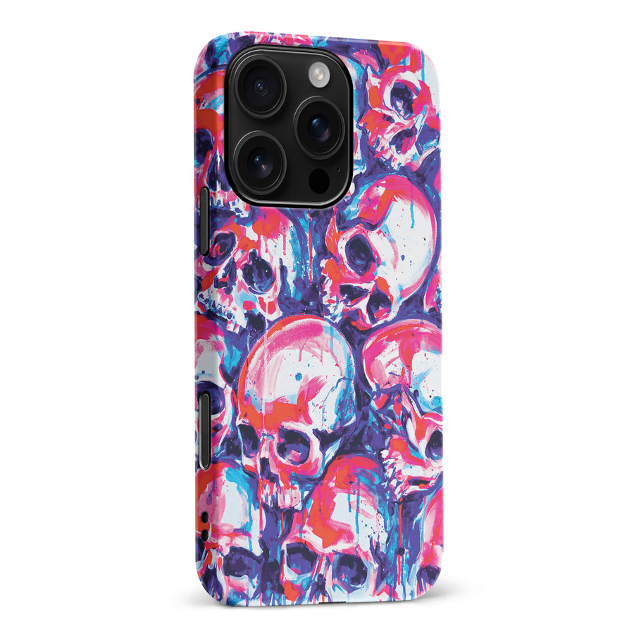 iPhone 16 Pro Max Taytayski Neon Skulls Phone Case