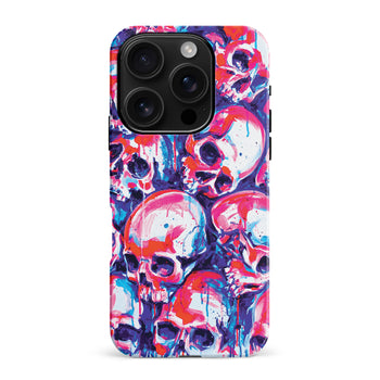 iPhone 16 Pro Max Taytayski Neon Skulls Phone Case