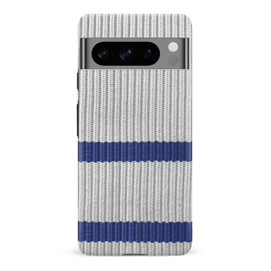 Google Pixel 8 Pro Hockey Sock Phone Case - Toronto Maple Leafs Away