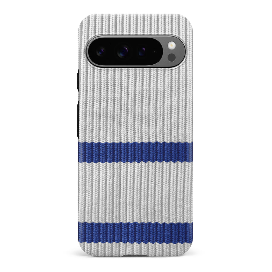 Google Pixel 9 Pro Hockey Sock Phone Case - Toronto Maple Leafs Away