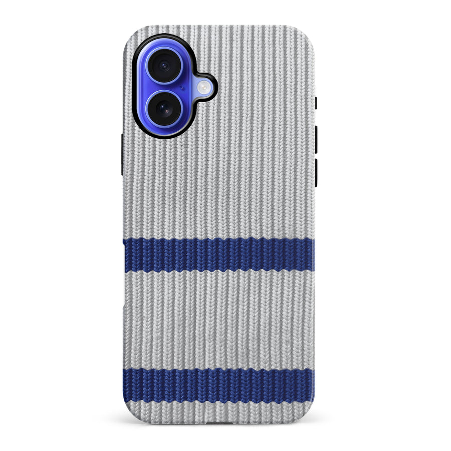 iPhone 16 Plus Hockey Sock Phone Case - Toronto Maple Leafs Away