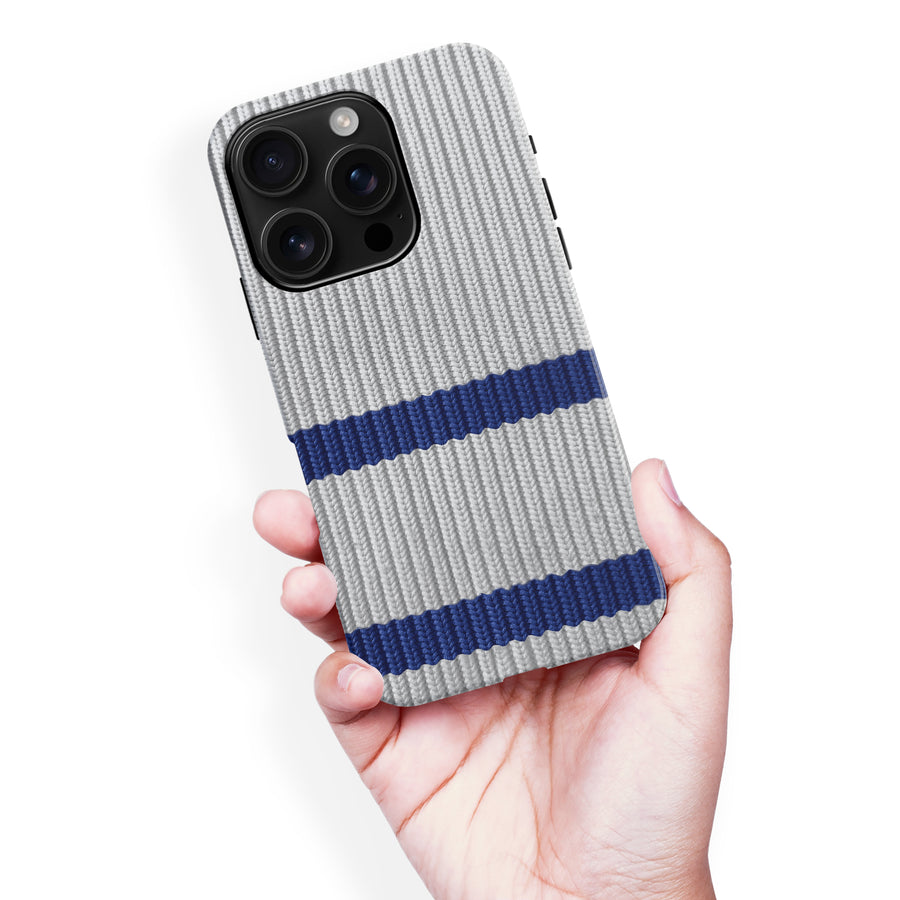 iPhone 16 Pro Max Hockey Sock Phone Case - Toronto Maple Leafs Away