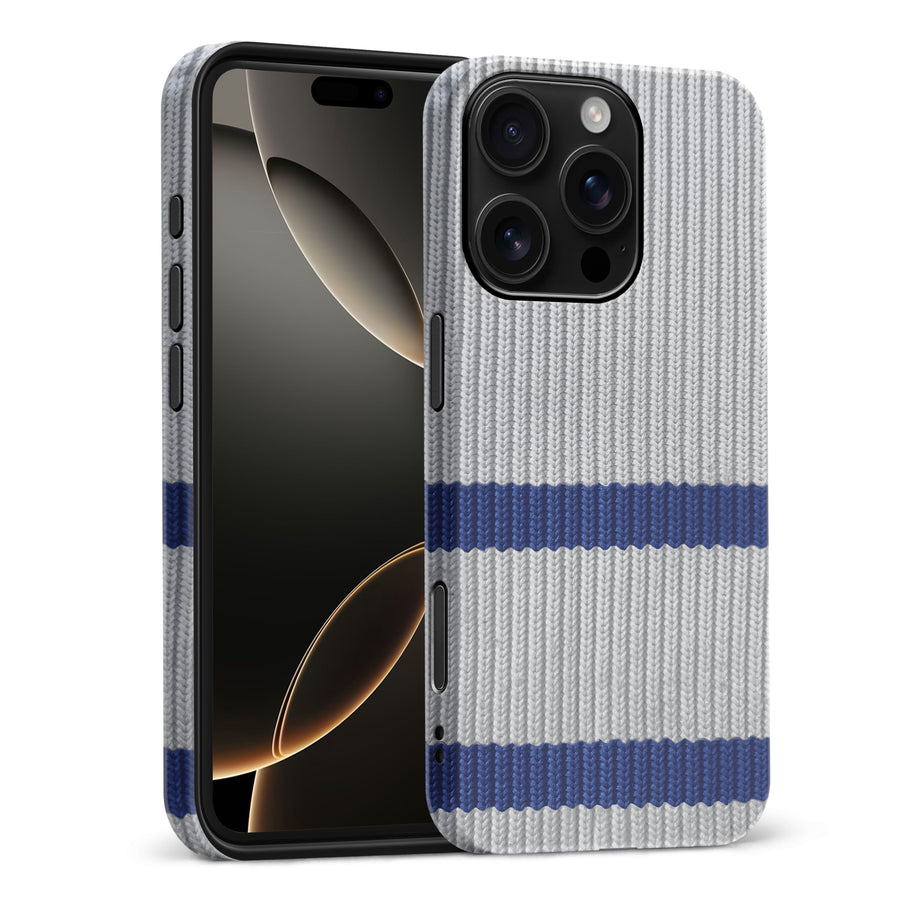 iPhone 16 Pro Max Hockey Sock Phone Case - Toronto Maple Leafs Away