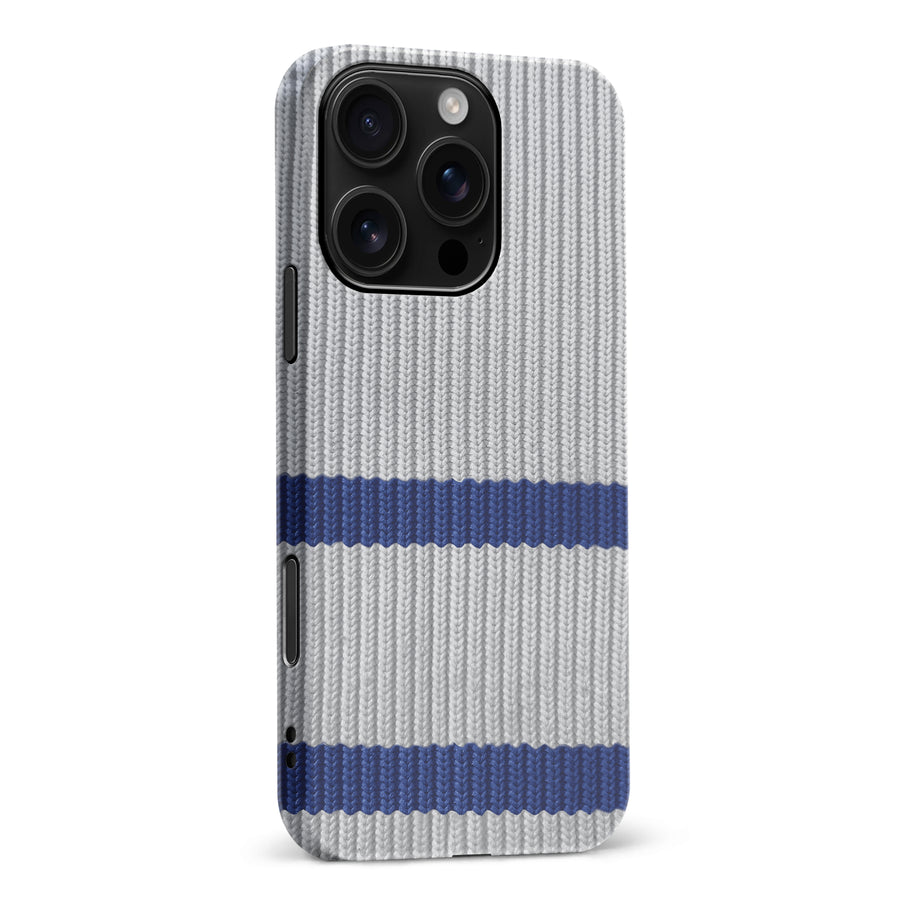 iPhone 16 Pro Max Hockey Sock Phone Case - Toronto Maple Leafs Away