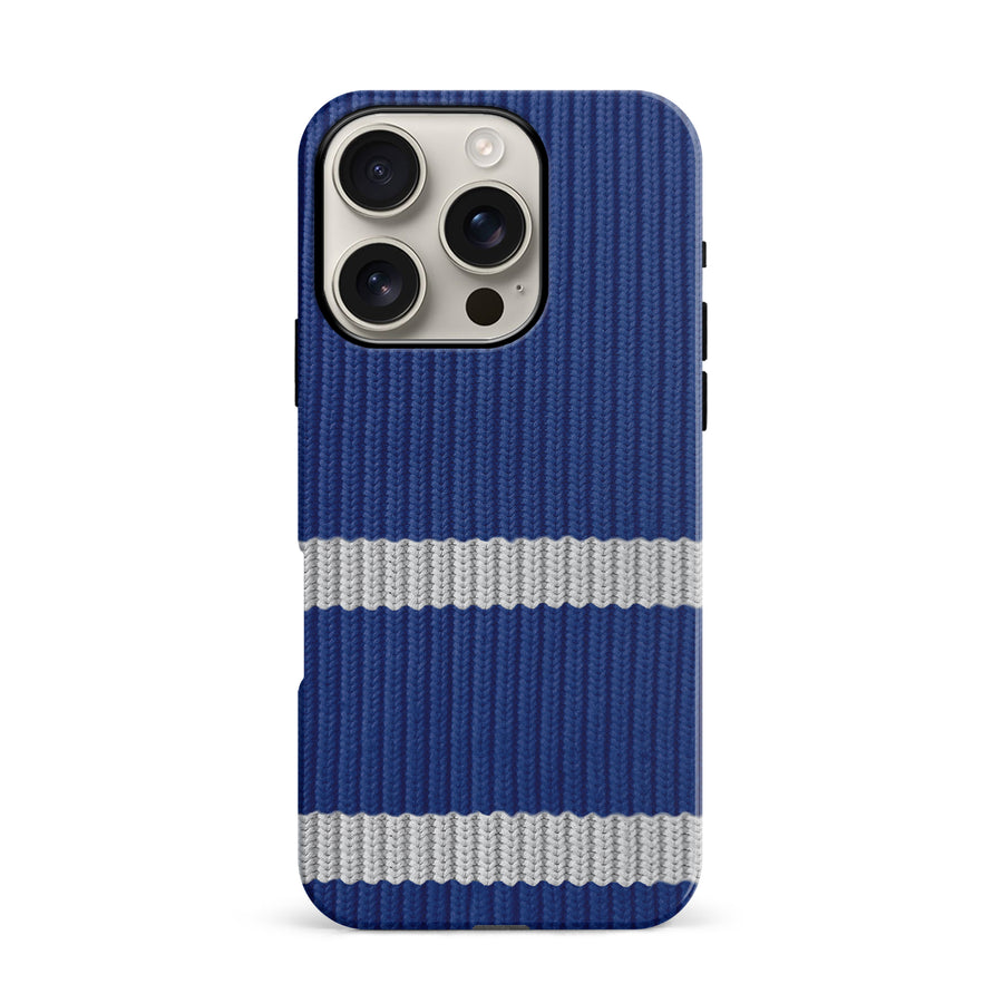 iPhone 16 Pro Hockey Sock Phone Case - Toronto Maple Leafs Home