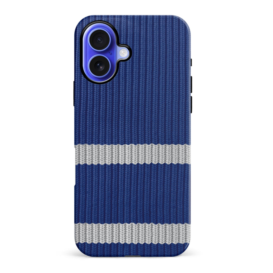 iPhone 16 Plus Hockey Sock Phone Case - Toronto Maple Leafs Home