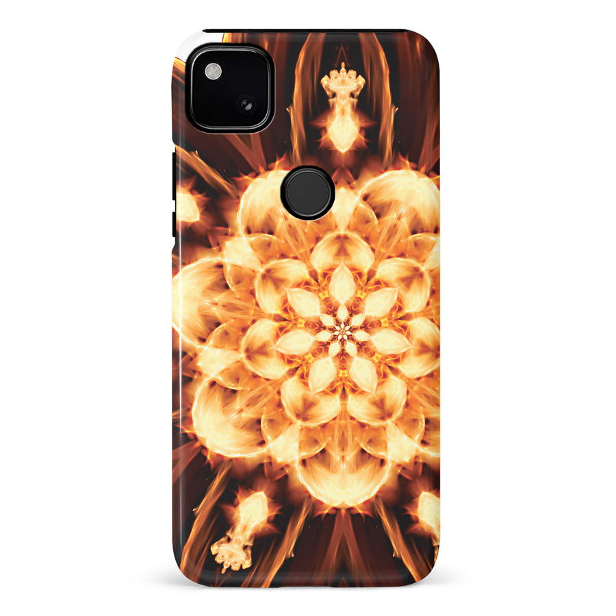 Google Pixel 4A Tricktronix - Fire Flower Phone Case