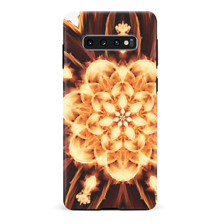 Samsung Galaxy S10 Tricktronix - Fire Flower Phone Case