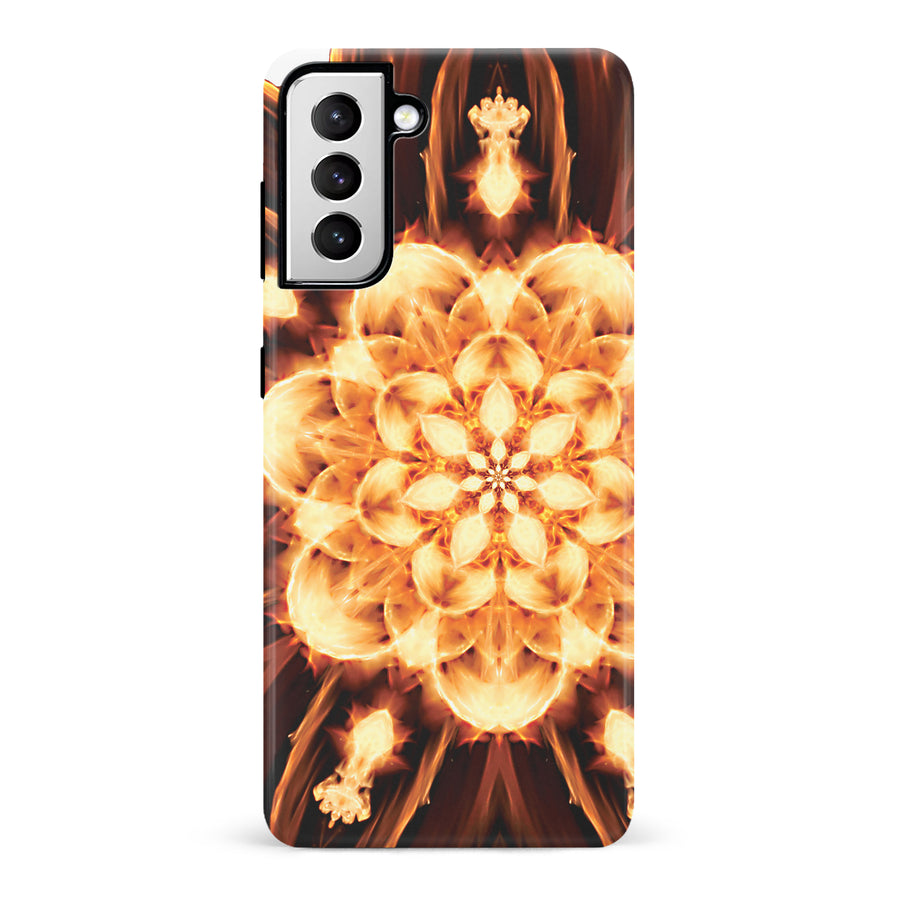 Samsung Galaxy S21 Tricktronix - Fire Flower Phone Case