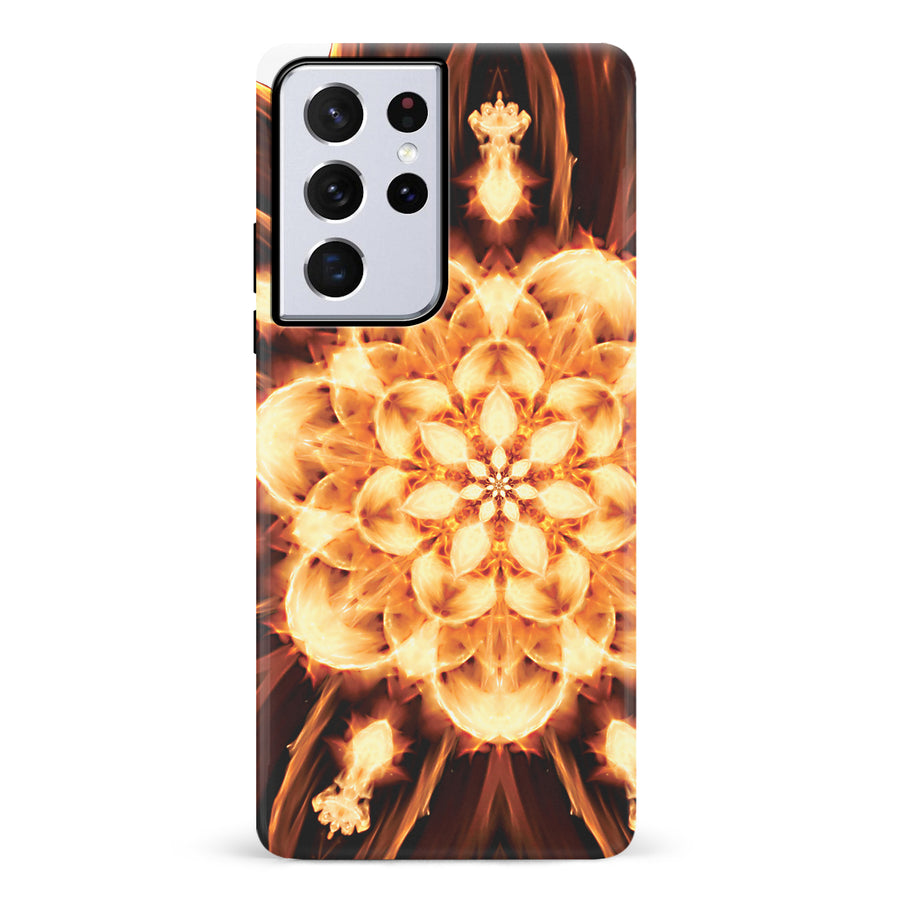 Samsung Galaxy S21 Ultra Tricktronix - Fire Flower Phone Case