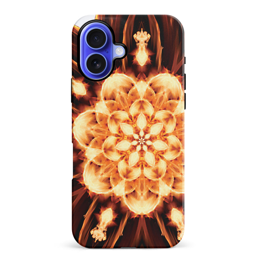 iPhone 16 Plus Tricktronix - Fire Flower Phone Case