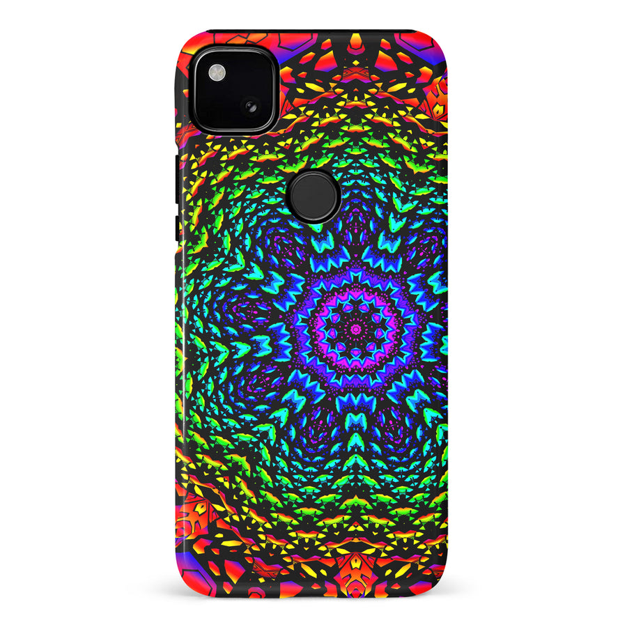 Google Pixel 4A Tricktronix - Fractal Flower Phone Case