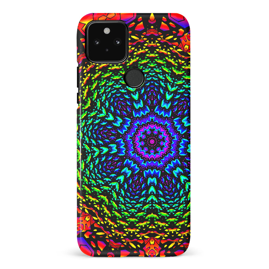 Google Pixel 5 Tricktronix - Fractal Flower Phone Case